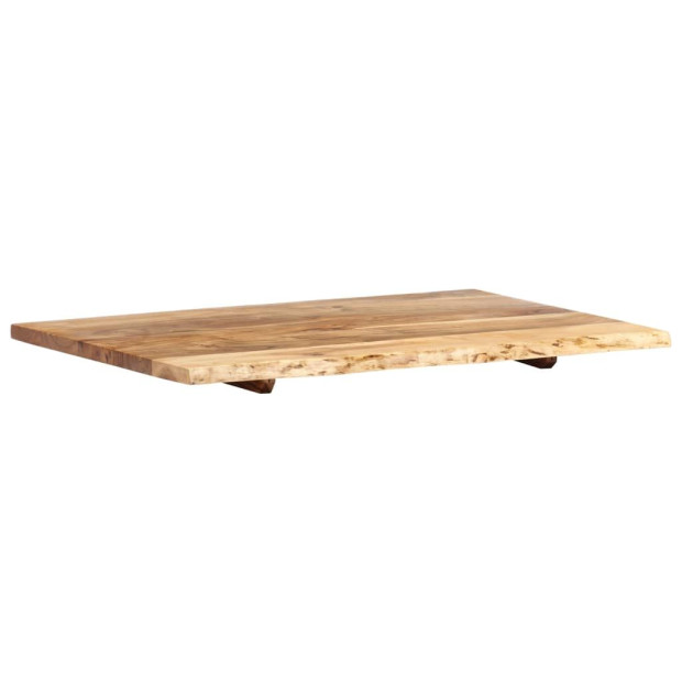 Bathroom Vanity Top Solid Acacia Wood 80x55x2.5 Cm Image 8