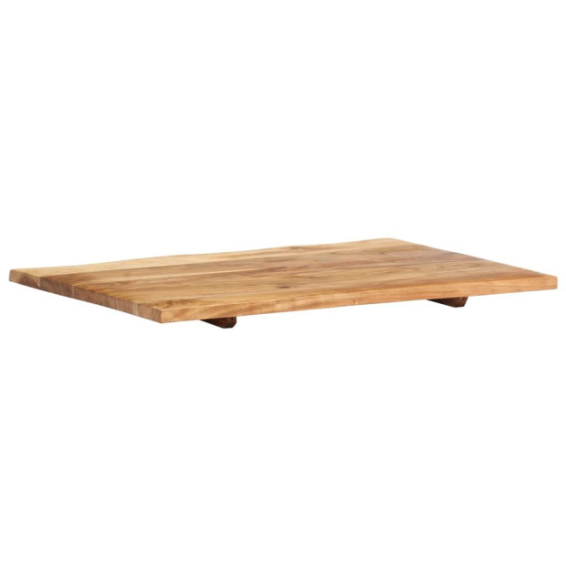 Bathroom Vanity Top Solid Acacia Wood 80x55x2.5 Cm Image 9