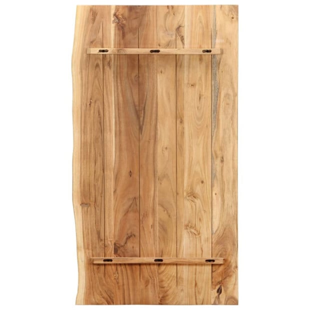 Bathroom Vanity Top Solid Acacia Wood 100x55x2.5 Cm Image 2