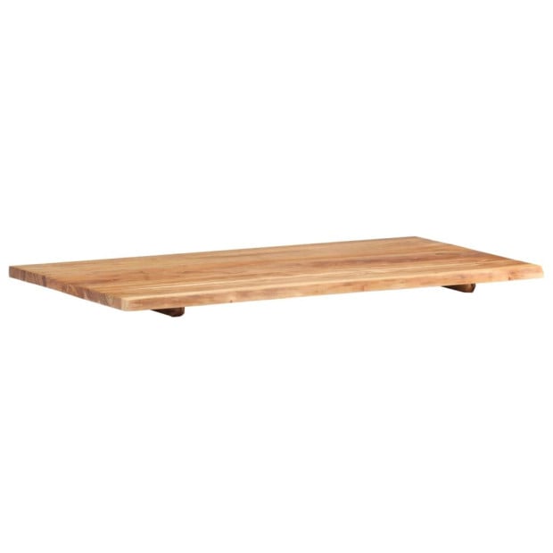 Bathroom Vanity Top Solid Acacia Wood 100x55x2.5 Cm Image 7