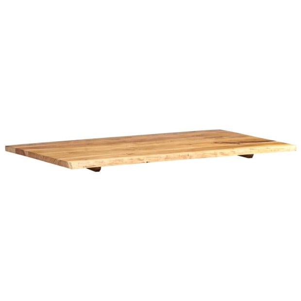 Bathroom Vanity Top Solid Acacia Wood 100x55x2.5 Cm Image 8