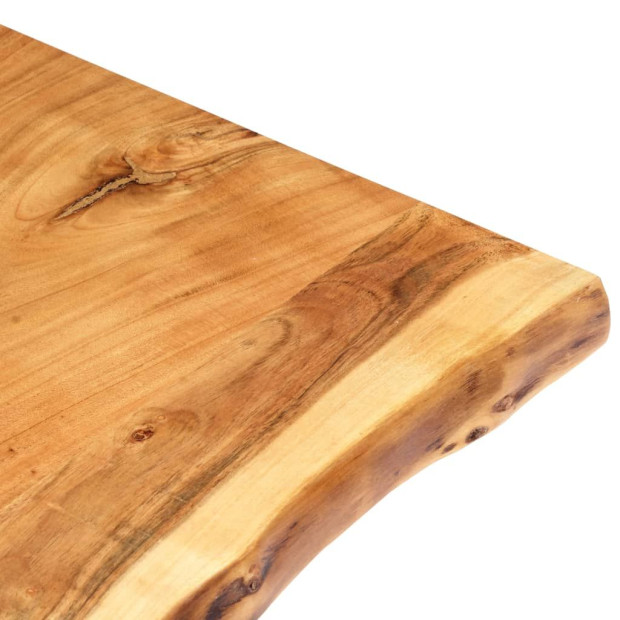 Bathroom Vanity Top Solid Acacia Wood 118x55x3.8 Cm Image 3