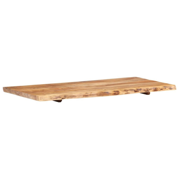 Bathroom Vanity Top Solid Acacia Wood 118x55x3.8 Cm Image 5