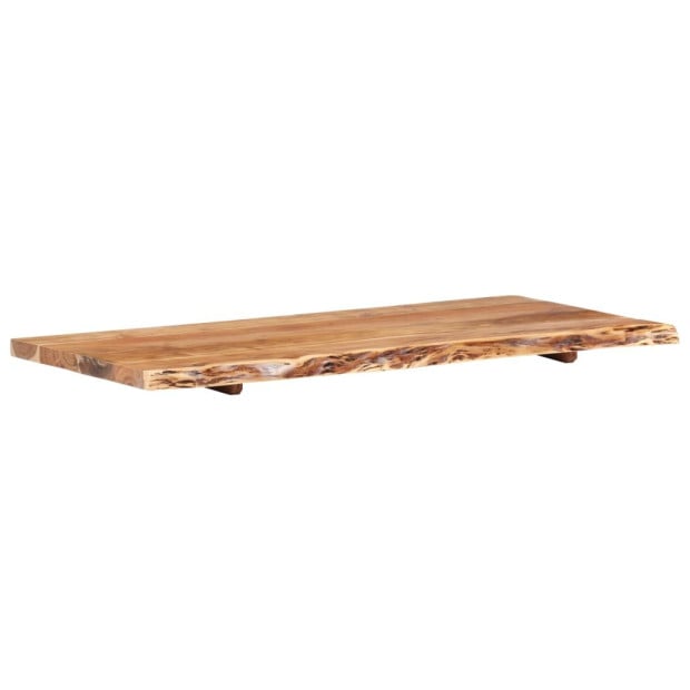 Bathroom Vanity Top Solid Acacia Wood 118x55x3.8 Cm Image 6