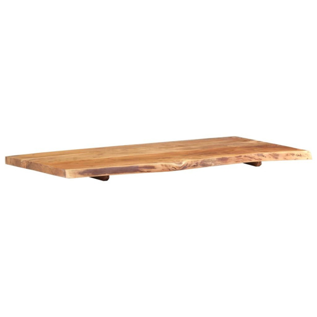Bathroom Vanity Top Solid Acacia Wood 118x55x3.8 Cm Image 9
