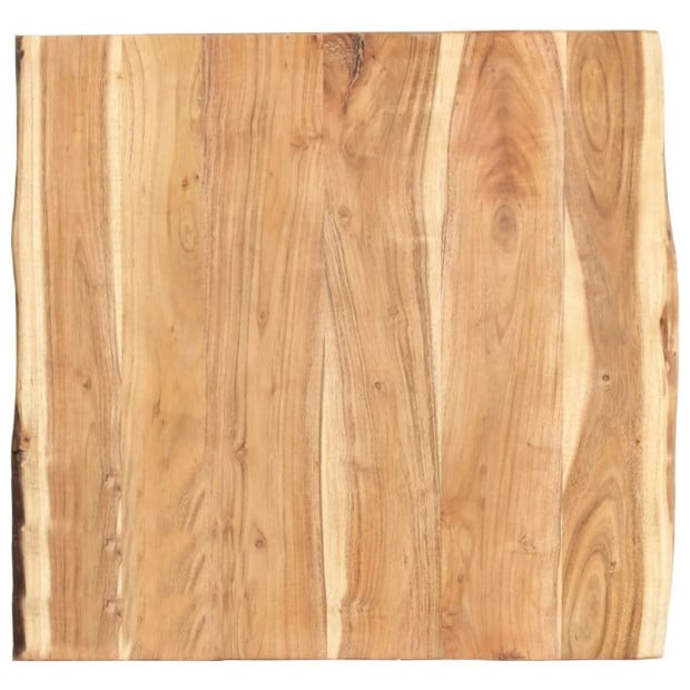 Table Top Solid Acacia Wood 58x(50-60)x3.8 Cm Image 2