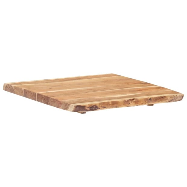 Table Top Solid Acacia Wood 58x(50-60)x3.8 Cm Image 5