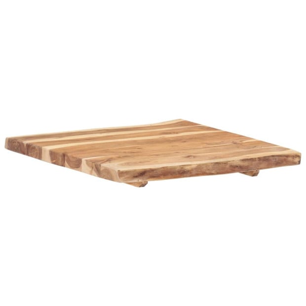 Table Top Solid Acacia Wood 58x(50-60)x3.8 Cm Image 6
