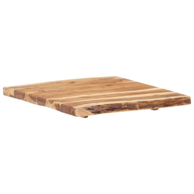 Table Top Solid Acacia Wood 58x(50-60)x3.8 Cm Image 7