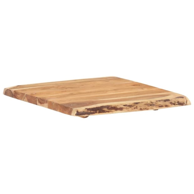 Table Top Solid Acacia Wood 58x(50-60)x3.8 Cm Image 8