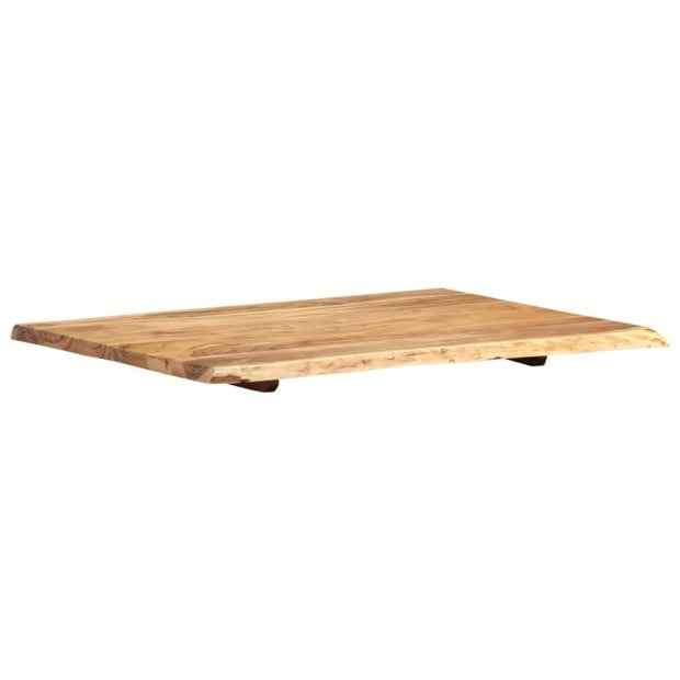 Table Top Solid Acacia Wood 80x(50-60)x2.5 Cm