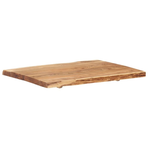 Table Top Solid Acacia Wood 80x(50-60)x3.8 Cm Image 8