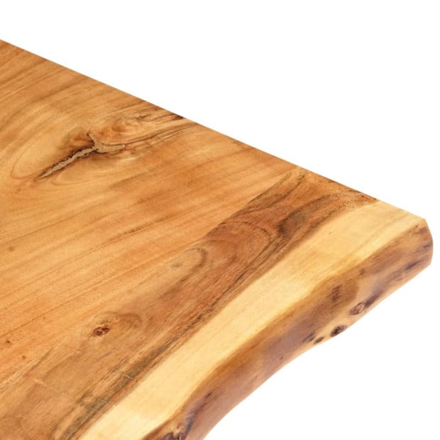 Table Top Solid Acacia Wood 100x(50-60)x2.5 Cm Image 4