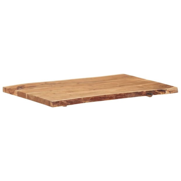 Table Top Solid Acacia Wood 100x(50-60)x3.8 Cm Image 8