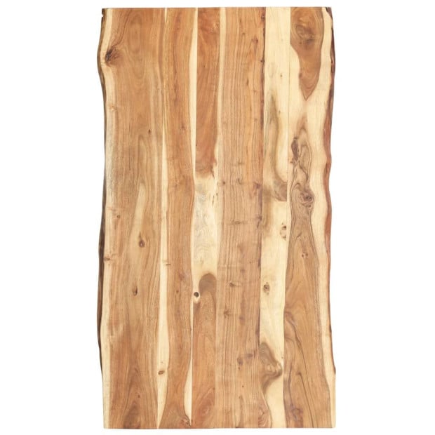Table Top Solid Acacia Wood 118x(50-60)x3.8 Cm Image 2