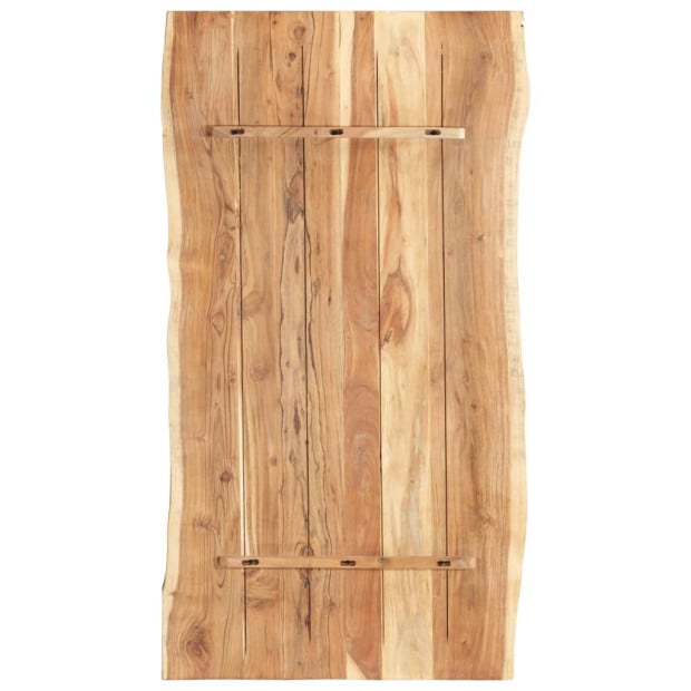 Table Top Solid Acacia Wood 118x(50-60)x3.8 Cm Image 3