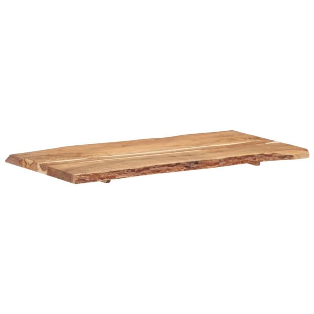 Table Top Solid Acacia Wood 118x(50-60)x3.8 Cm Image 6