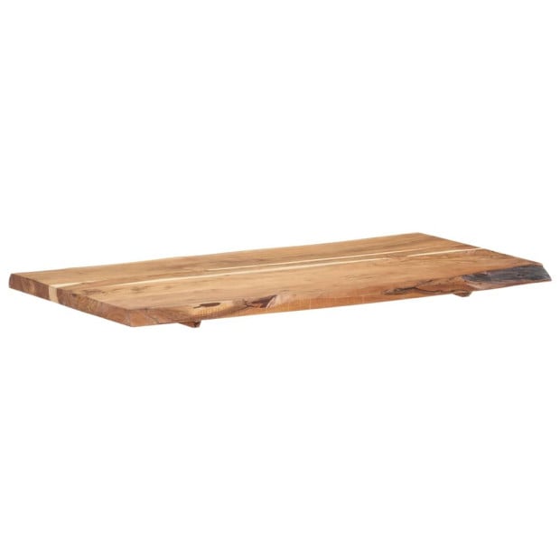 Table Top Solid Acacia Wood 118x(50-60)x3.8 Cm Image 7
