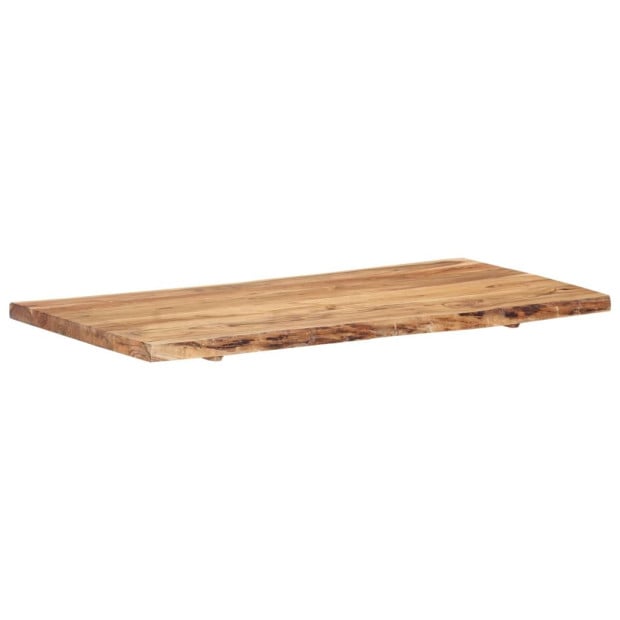 Table Top Solid Acacia Wood 118x(50-60)x3.8 Cm Image 8