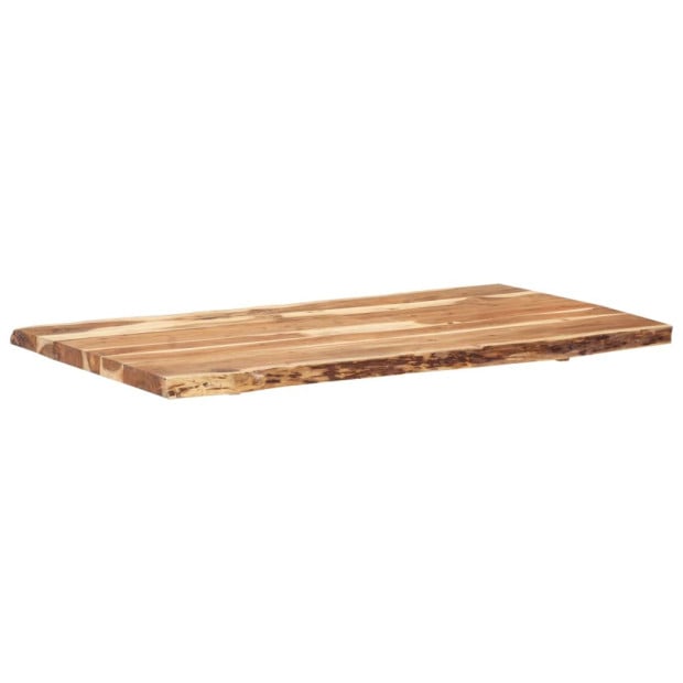 Table Top Solid Acacia Wood 118x(50-60)x3.8 Cm Image 9