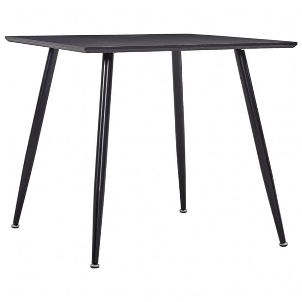 Dining Table Black 80.5x80.5x73 Cm Mdf