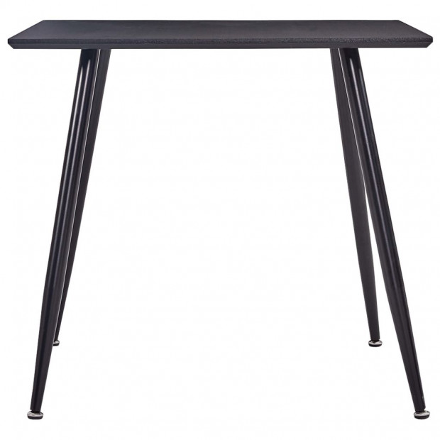 Dining Table Black 80.5x80.5x73 Cm Mdf Image 2