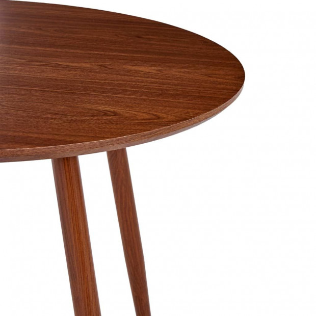 Dining Table Brown 90x73.5 Cm Mdf Image 4