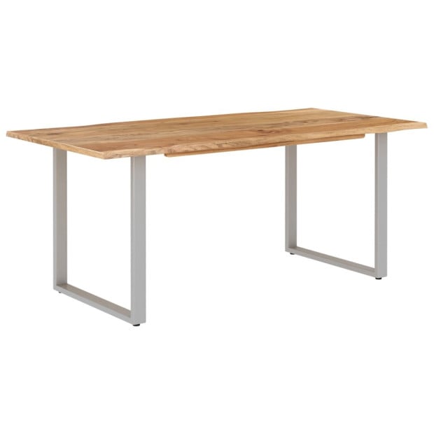 Dining Table 180x90x76 Cm Solid Acacia Wood Image 2