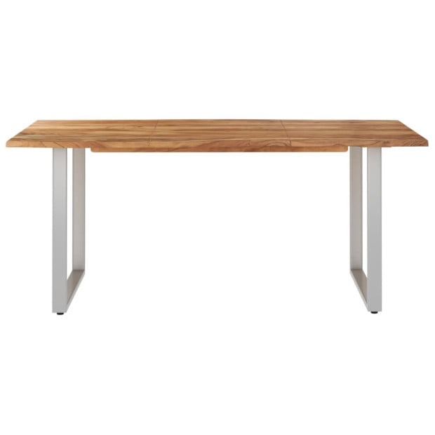 Dining Table 180x90x76 Cm Solid Acacia Wood Image 3