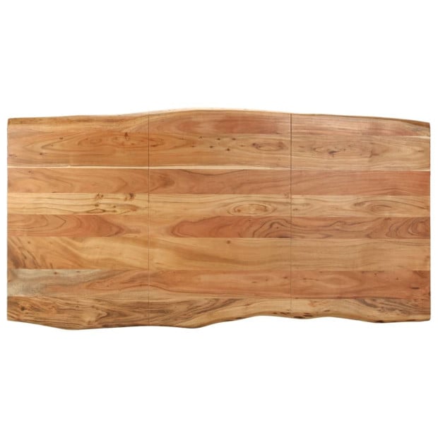 Dining Table 180x90x76 Cm Solid Acacia Wood Image 4