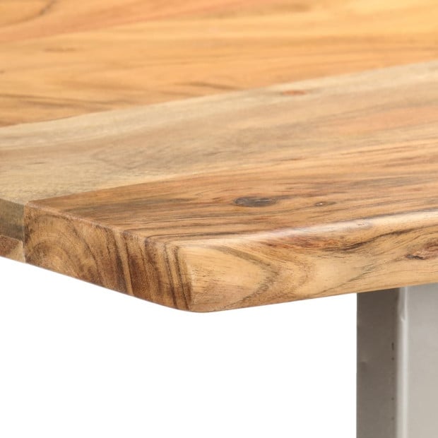 Dining Table 180x90x76 Cm Solid Acacia Wood Image 5