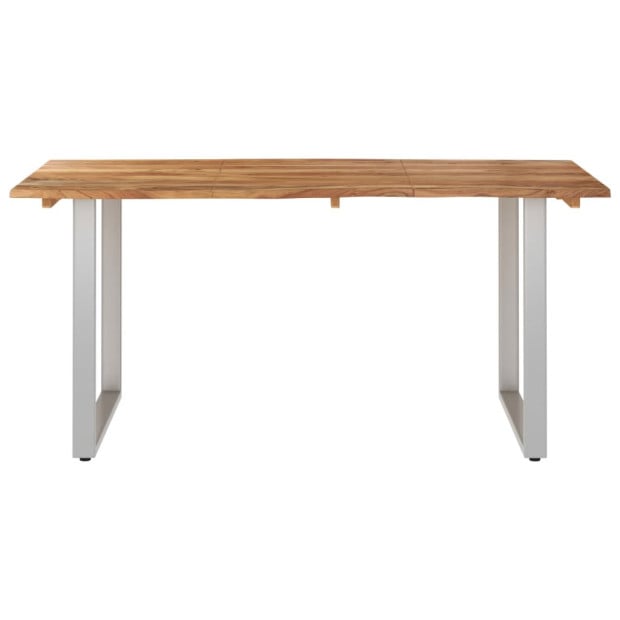 Dining Table 160x80x76 Cm Solid Acacia Wood Image 3