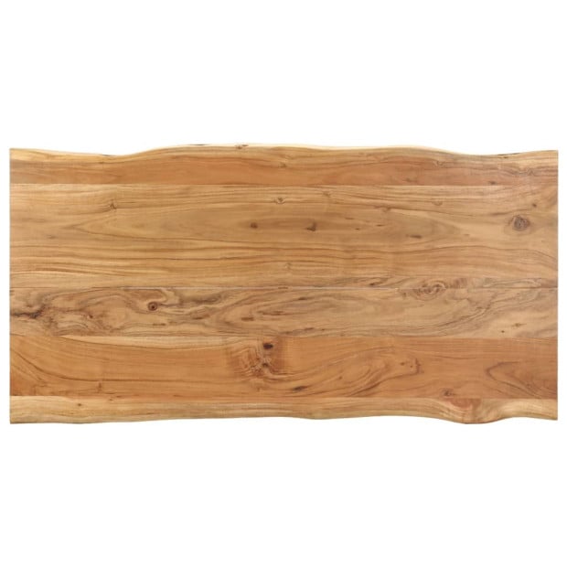 Dining Table 160x80x76 Cm Solid Acacia Wood Image 4