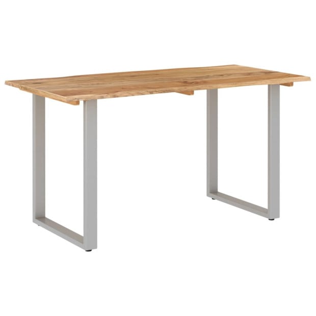 Dining Table 140x70x76 Cm Solid Acacia Wood Image 2