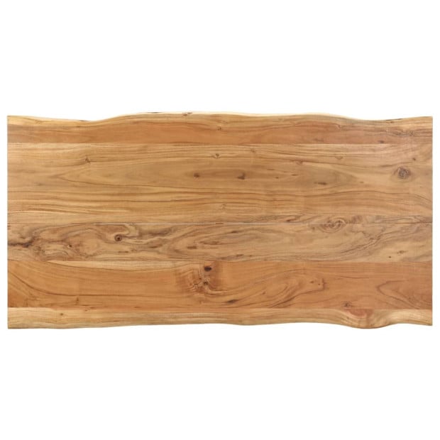 Dining Table 140x70x76 Cm Solid Acacia Wood Image 4
