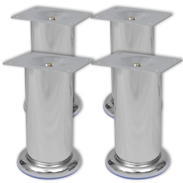 Round Sofa Legs 8 Pcs Chrome 120 Mm Image 2