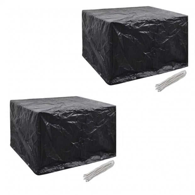 Garden Furniture Covers 2 Pcs 4 Person Set 8 Eyelets 113x113cm