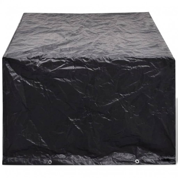 Garden Furniture Covers 2 Pcs 4 Person Poly 8 Eyelets 180x140cm Image 3