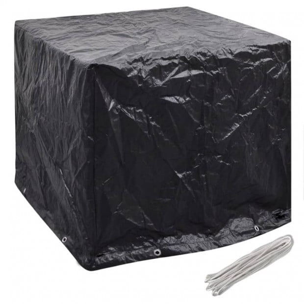 Garden Water Tank Covers 2 Pcs 8 Eyelets 116x100x120 Cm Image 2