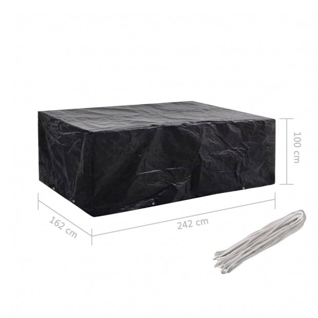 Garden Furniture Covers 2 Pcs 8 Eyelets 242x162x100 Cm Image 7