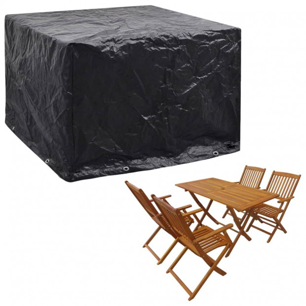 Garden Furniture Covers 2 Pcs 8 Eyelets 122x112x98 Cm Image 2