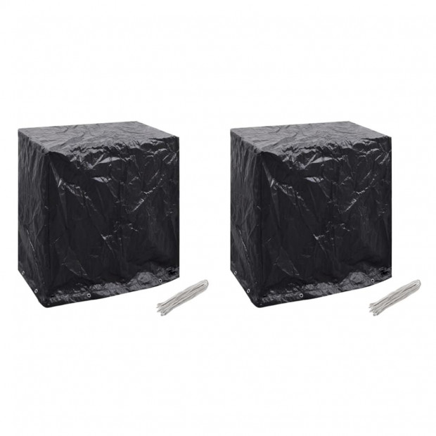 Garden Furniture Covers 2 Pcs Tabletennis 8 Eyelets 160x55x182 Cm