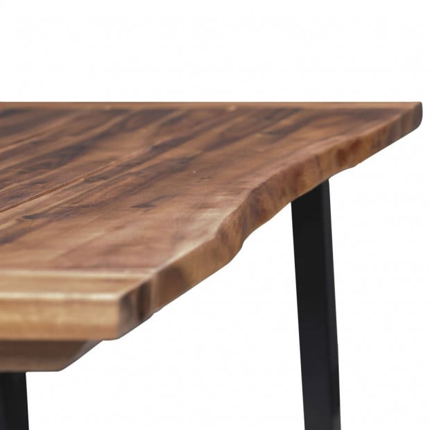 Dining Table 180x90 cm Solid Acacia Wood Image 6