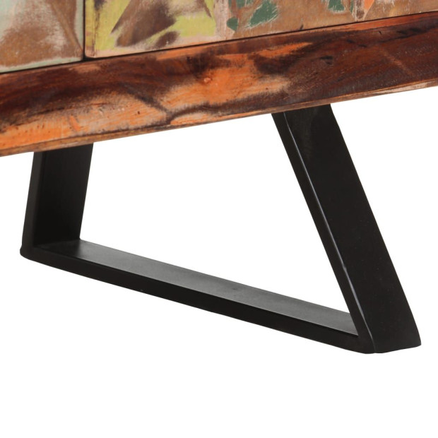 Side 70x35x75 Cm Solid Reclaimed Wood