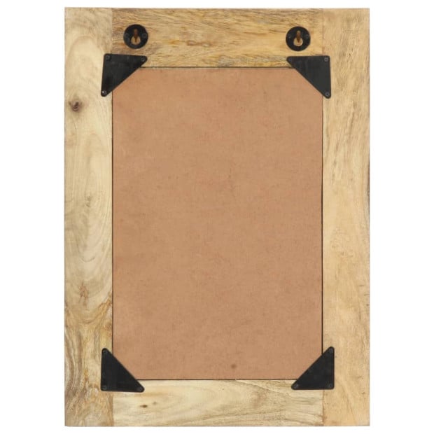 Hand Painted Mirror 40x55 Cm Solid Mango Wood Image 3