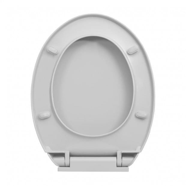 Soft-close Toilet Seat Light Grey Oval Image 5