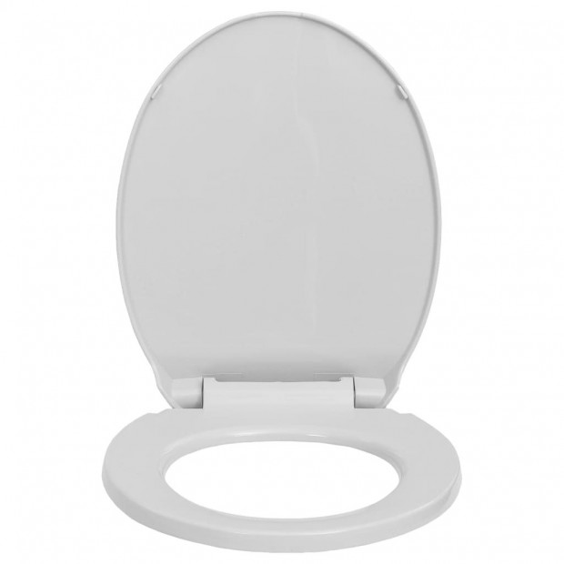 Soft-close Toilet Seat Quick Release Light Grey Oval Image 3
