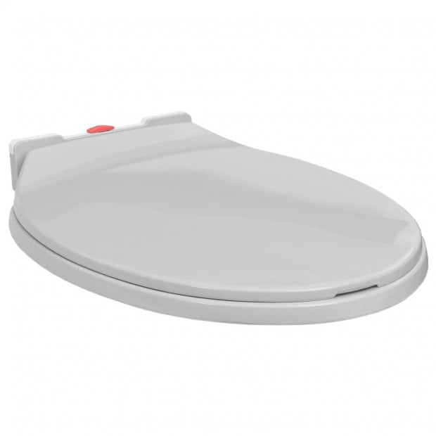 Soft-close Toilet Seat Quick Release Light Grey Oval Image 4