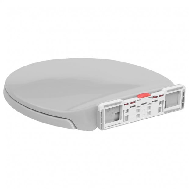Soft-close Toilet Seat Quick Release Light Grey Oval Image 5