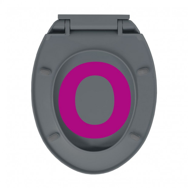 Soft-close Toilet Seat Quick Release Grey Oval Image 9
